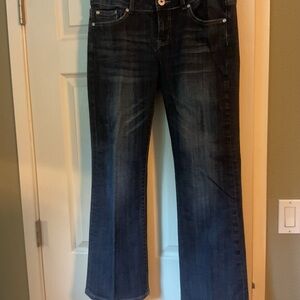 Stetson Dark Indigo Women's Zig Zag Flare Jeans